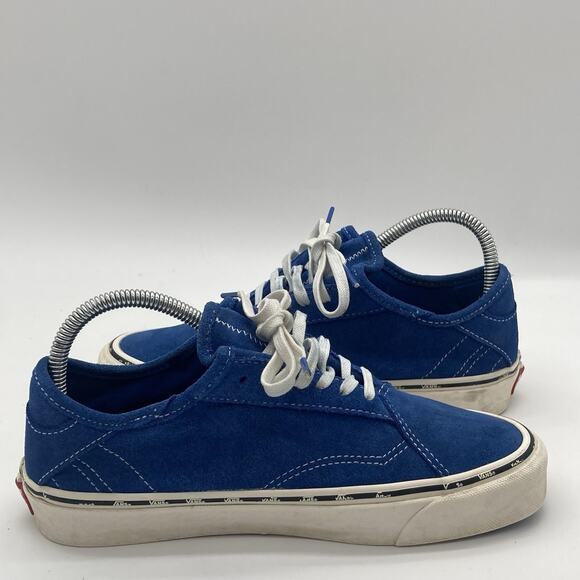 Mens Size 6.5 Vtg Vans Old Skool Style 36 Ultracush Blue Suede Sneaker Shoes Y2K - Picture 6 of 9